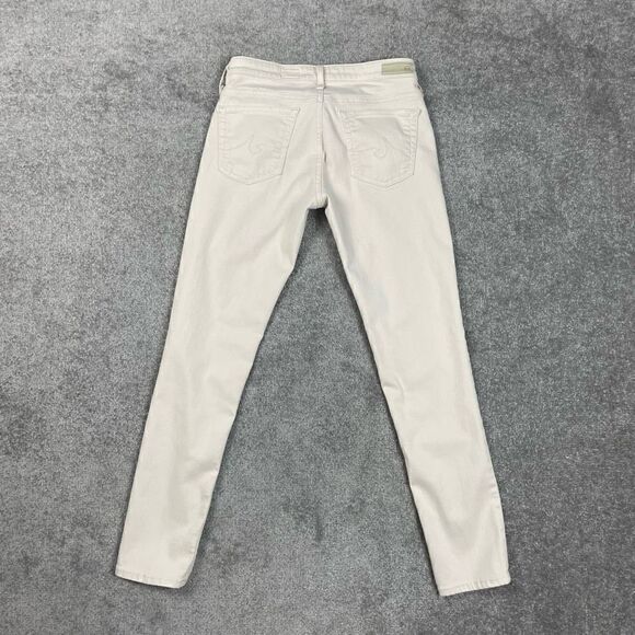 AG Adriano Goldschmied The Stevie Ankle White High Rise Jeans Women’s Size 26R - Picture 2 of 6